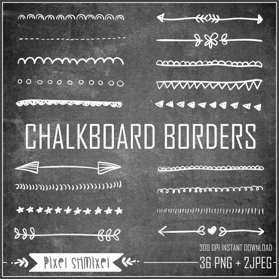 chalkboard clipart border