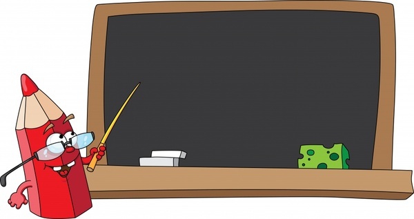 chalkboard clipart cartoon