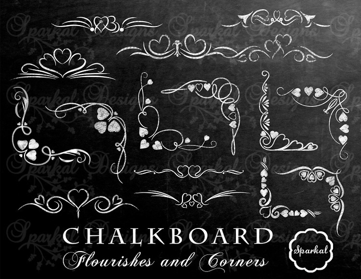 chalkboard clipart corner