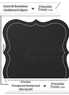 Chalkboard clipart fancy. Clean giant dotted label