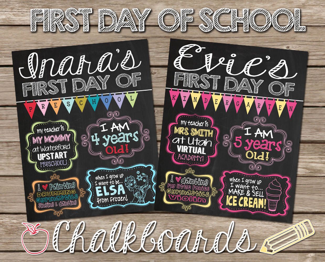 chalkboard clipart preschool