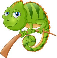 chameleon clipart animated