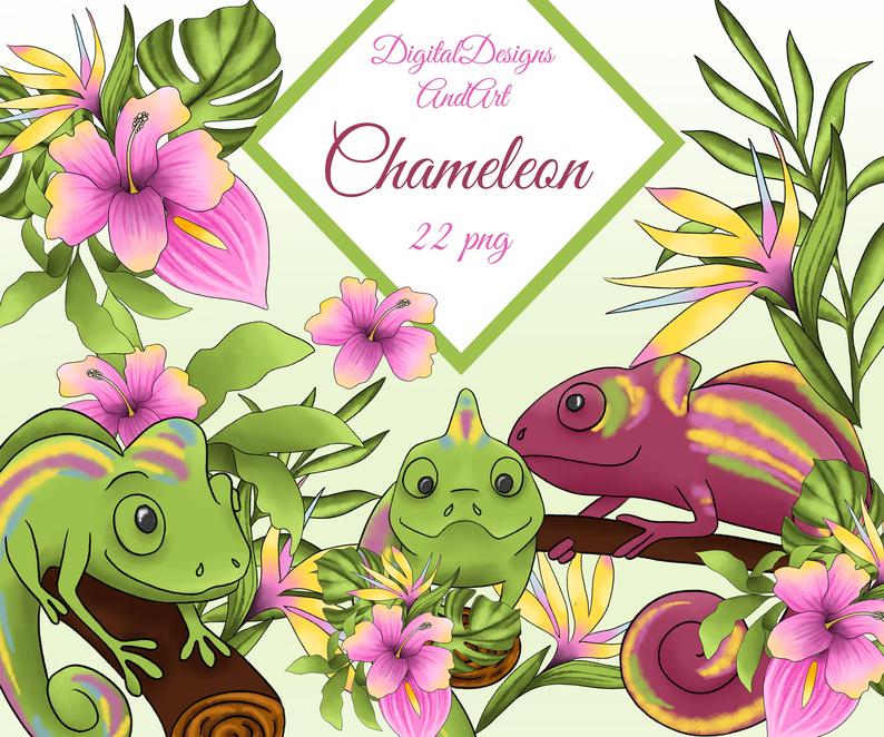 chameleon clipart chamelon