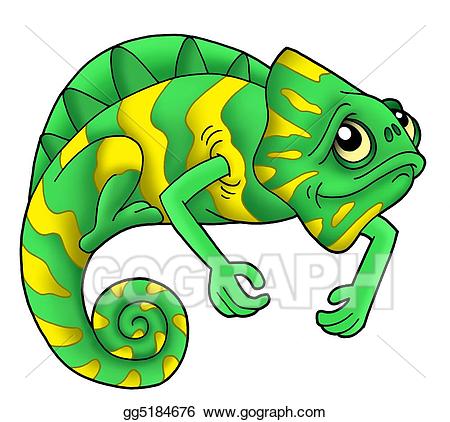 chameleon clipart green chameleon