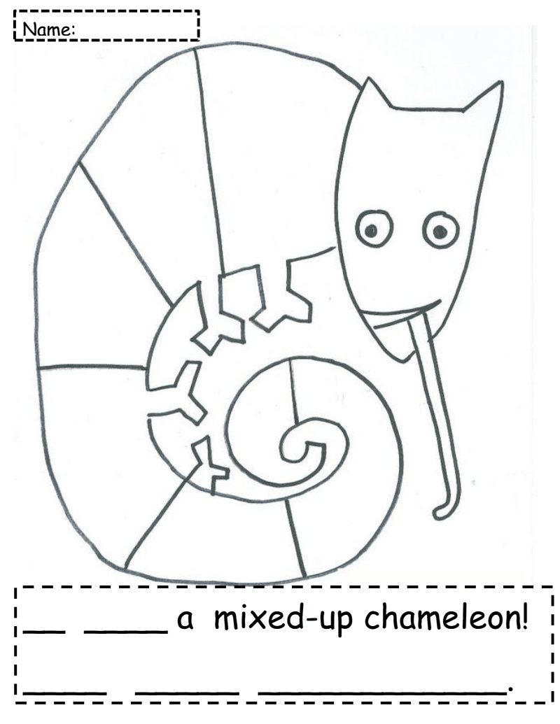 chameleon clipart mixed up chameleon
