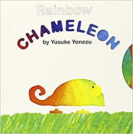 chameleon clipart rainbow