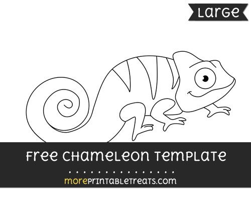 chameleon clipart template
