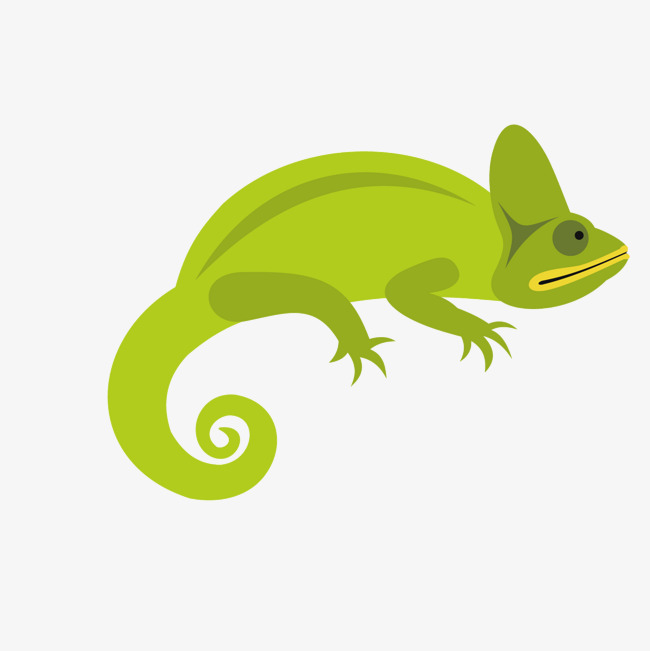 Green cartoon png and. Chameleon clipart vector
