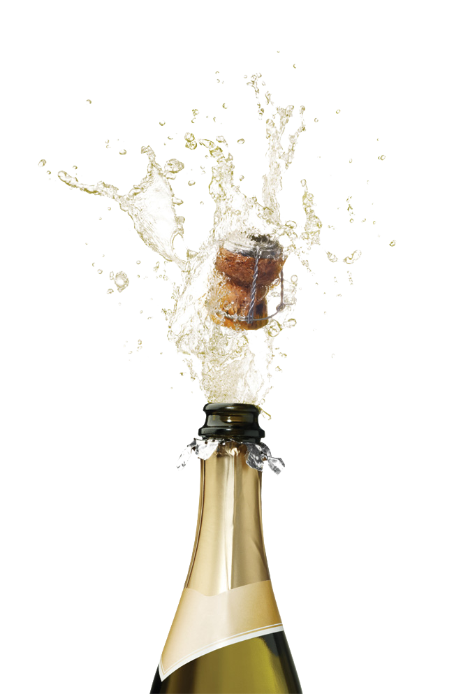 Images transparent free download. Champagne bottle popping png
