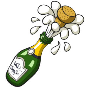 Ist popping champagne bottle. Champaign clipart