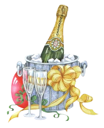 champagne clipart anniversary