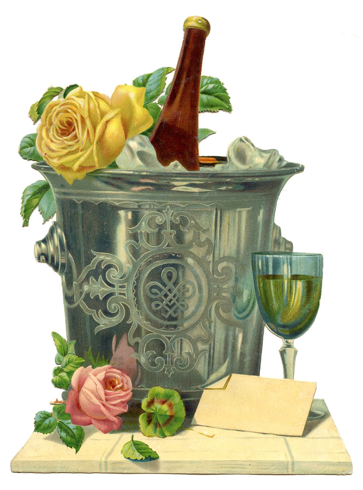 champagne clipart bucket