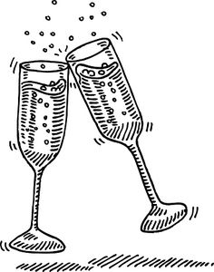 champagne clipart cheer