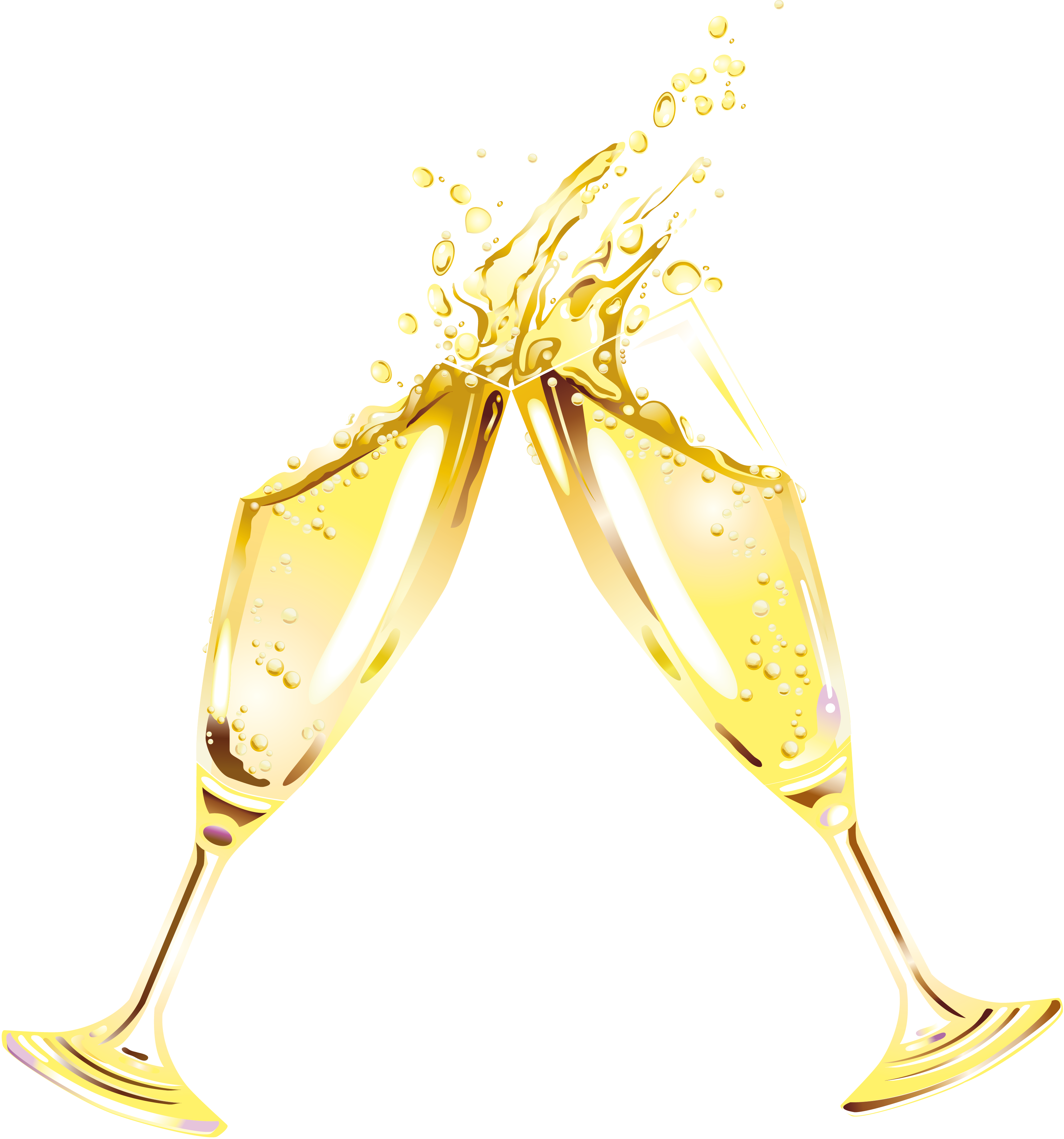 Champagne clipart clear background, Champagne clear background