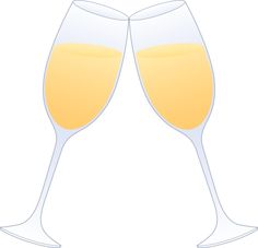 champagne clipart glassware