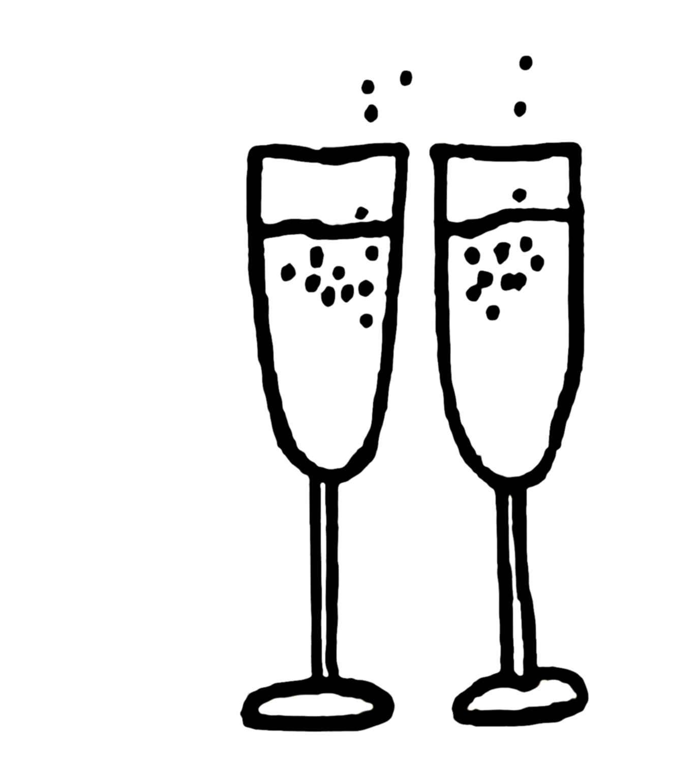 champagne clipart glassware