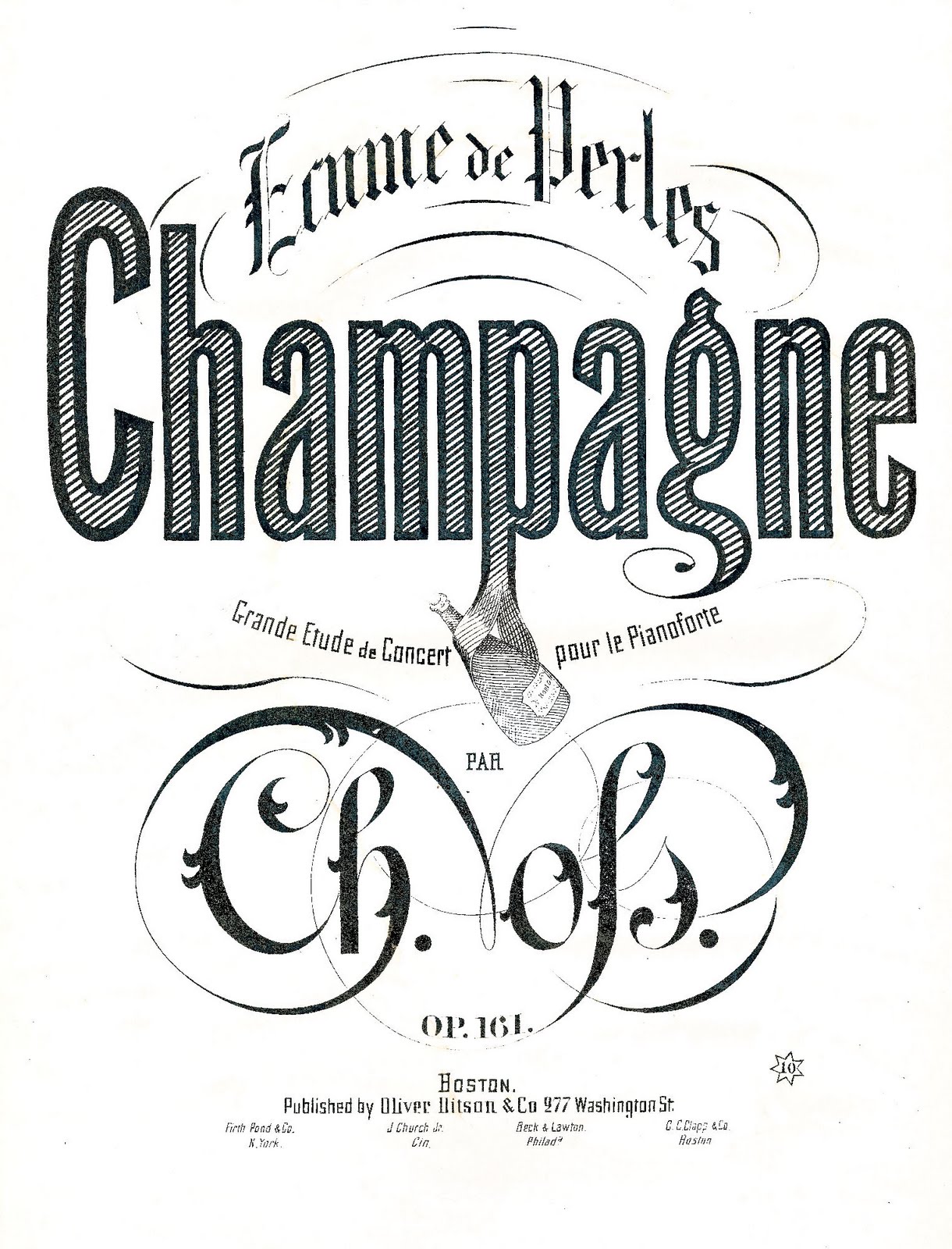 champagne clipart line