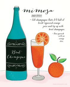 Vs prosecco the real. Champagne clipart mimosa