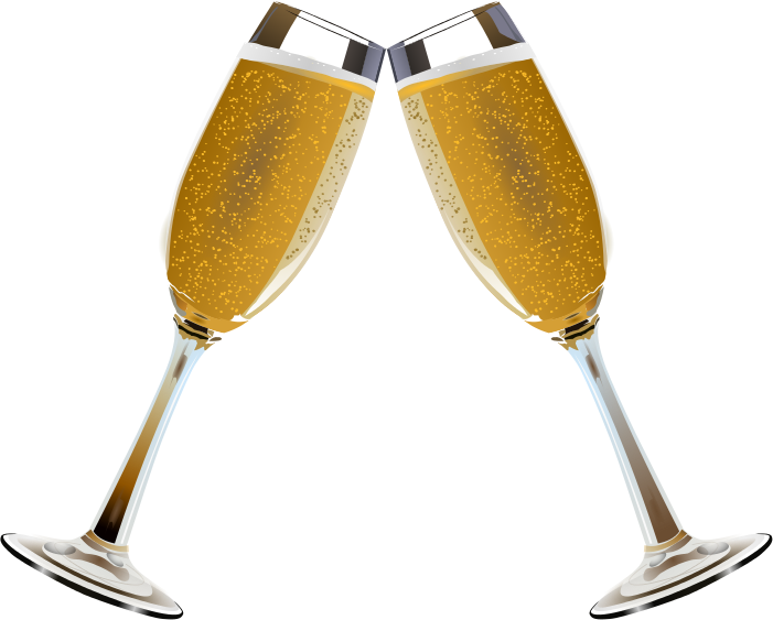 champagne clipart toasting glass