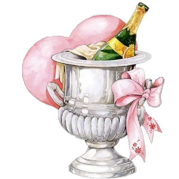 Engagement champagne cup