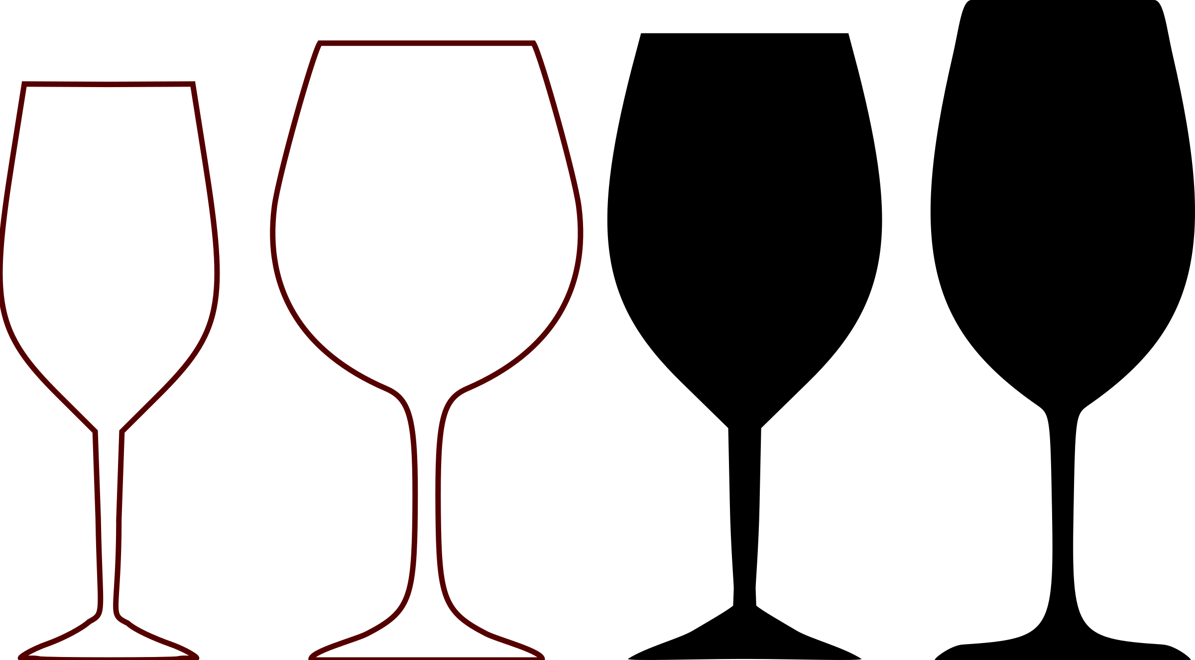 Glass wine glass