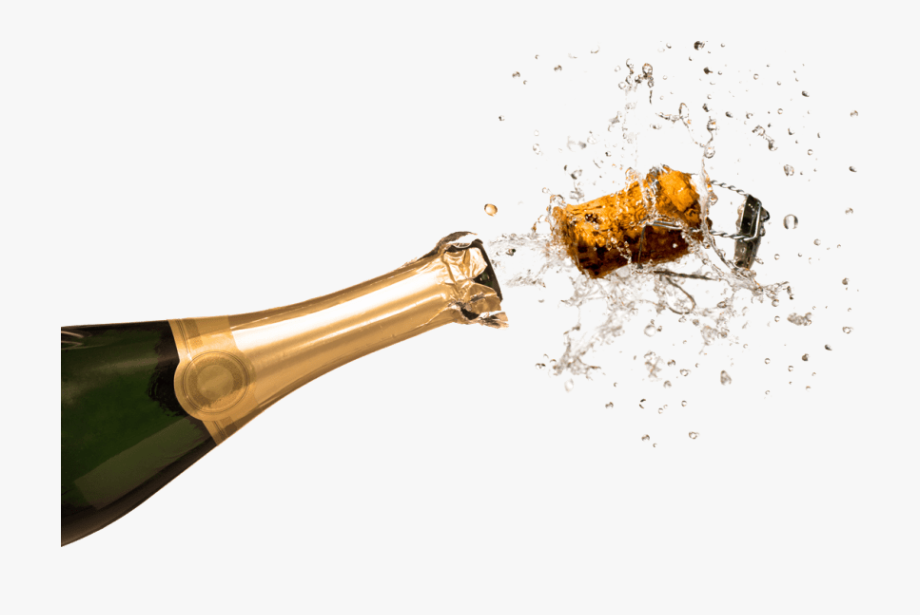Bottle popping happy new. Champaign clipart champagne clink