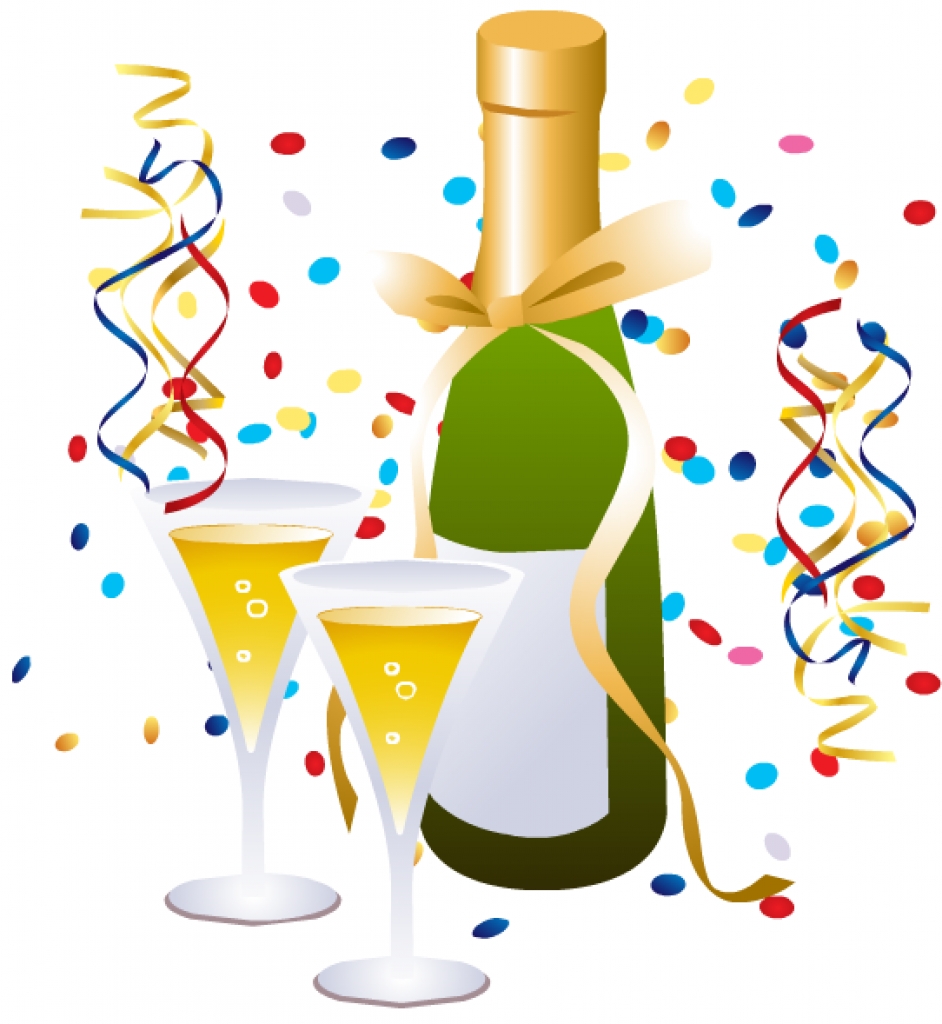 Champagne clipart new years eve. Png clipartxtras happy year