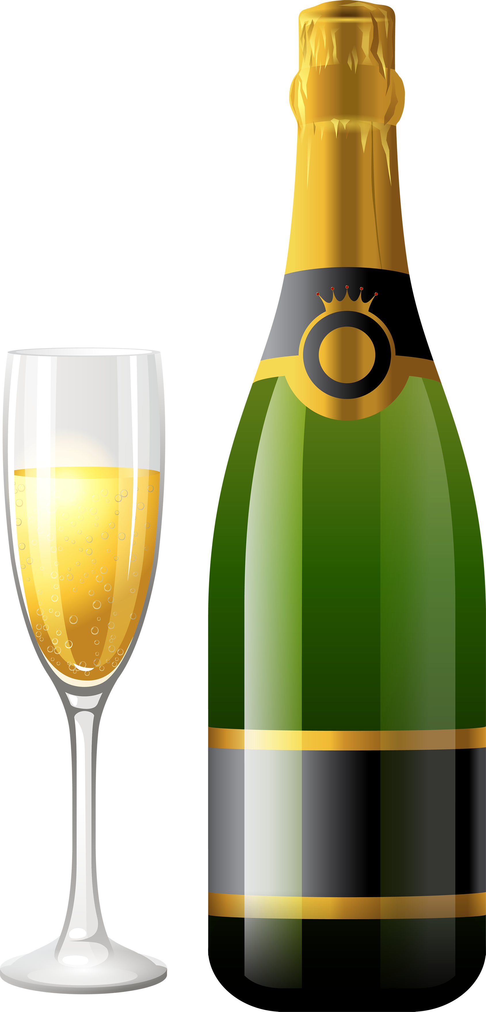 champaign clipart silver champagne