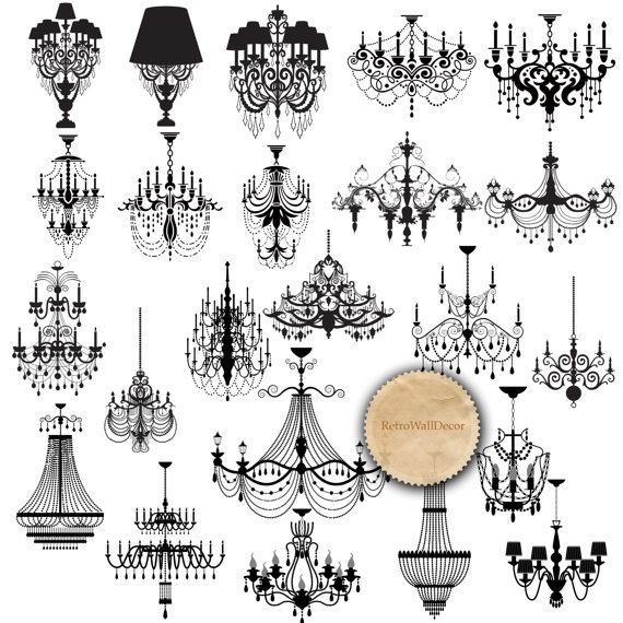 chandelier clipart baroque