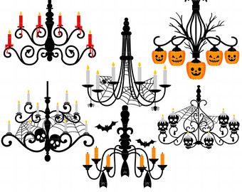 chandelier clipart creepy