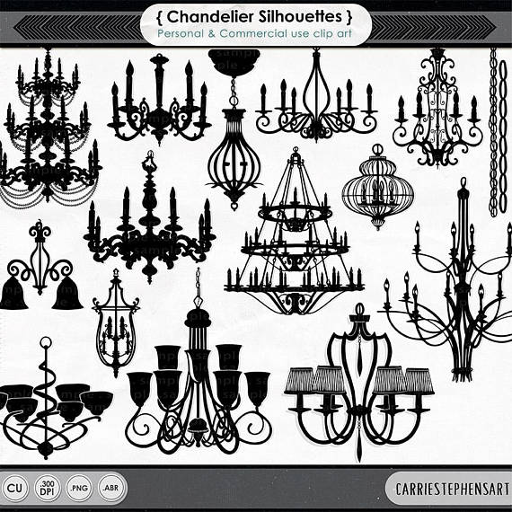 chandelier clipart draw