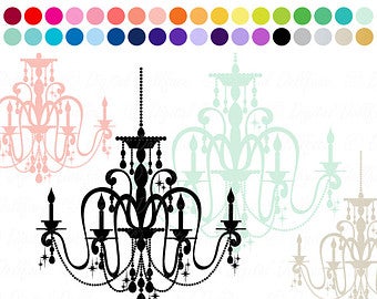 Etsy . Chandelier clipart elegant chandelier