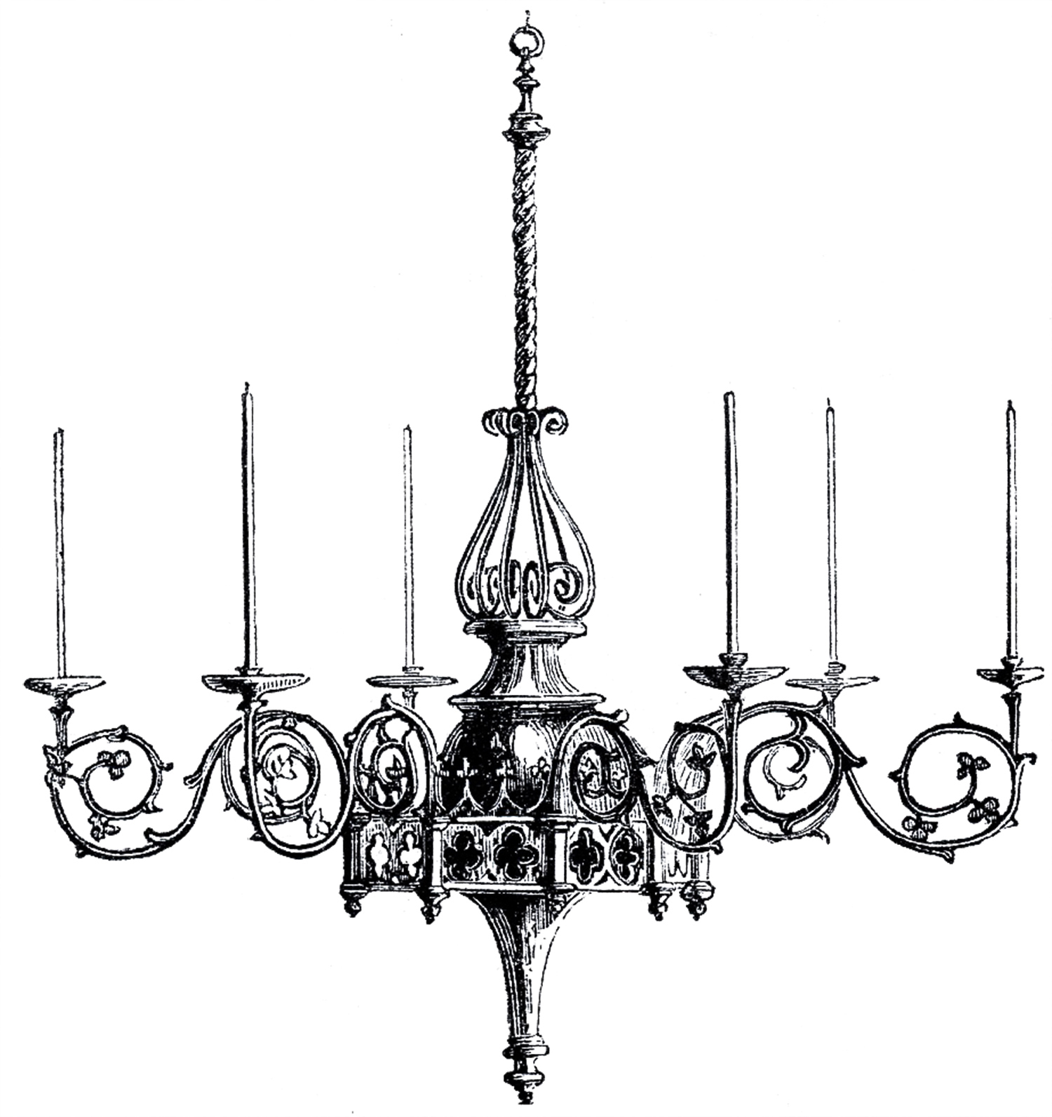 Vintage gothic image the. Chandelier clipart elegant chandelier
