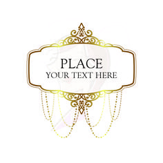 Gold vintage frames clip. Chandelier clipart golden chandelier