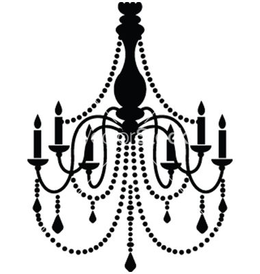 Chandelier clipart outline. Vector by ma rish