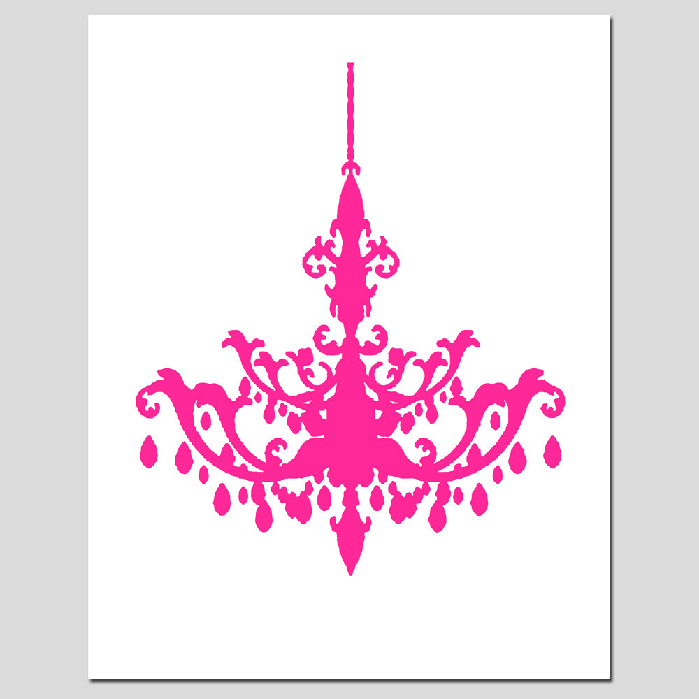 chandelier clipart silhouette pink