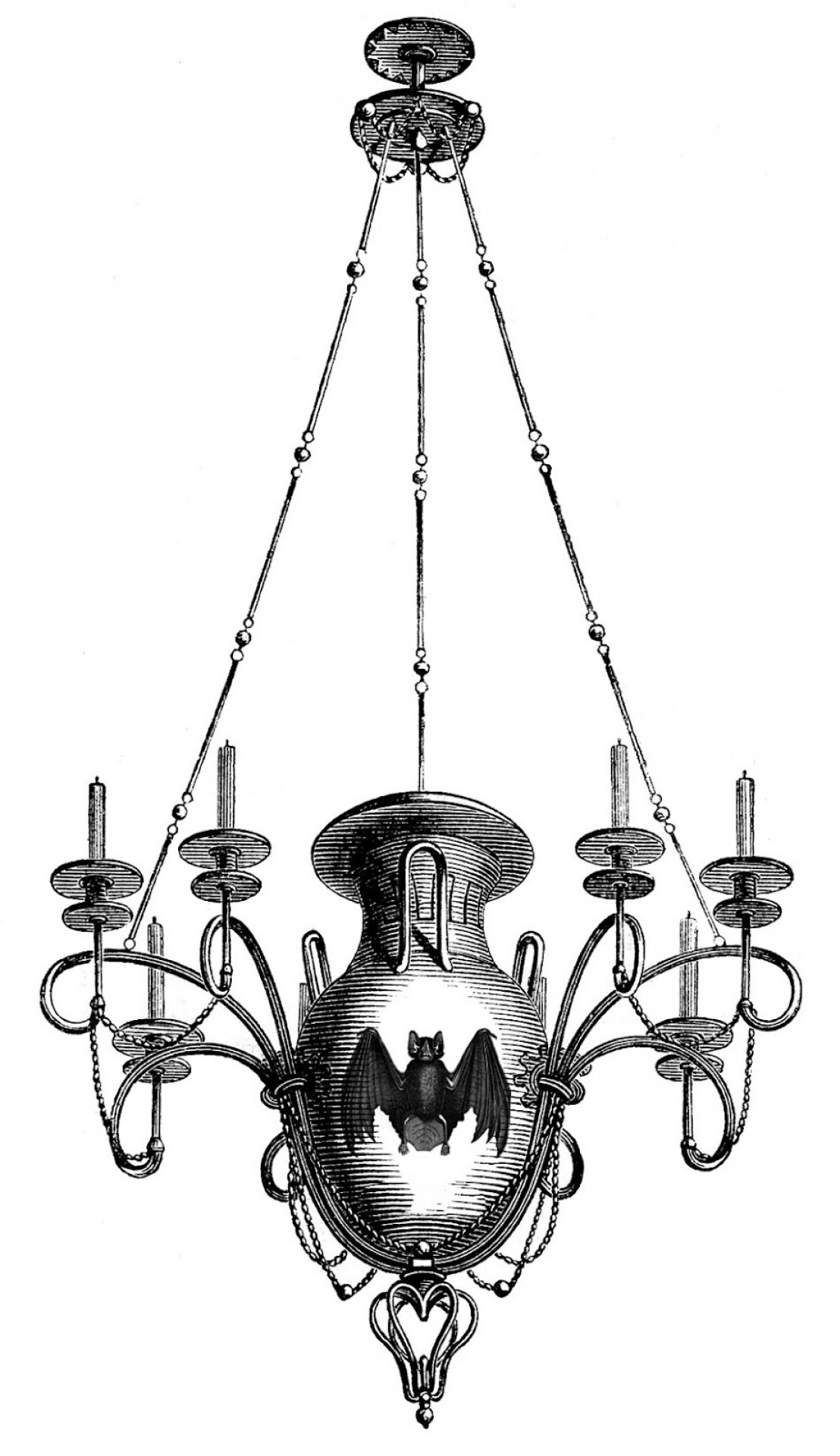 chandelier clipart spooky