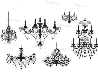 Chandelier clipart vector. Etsy silhouette digital eps