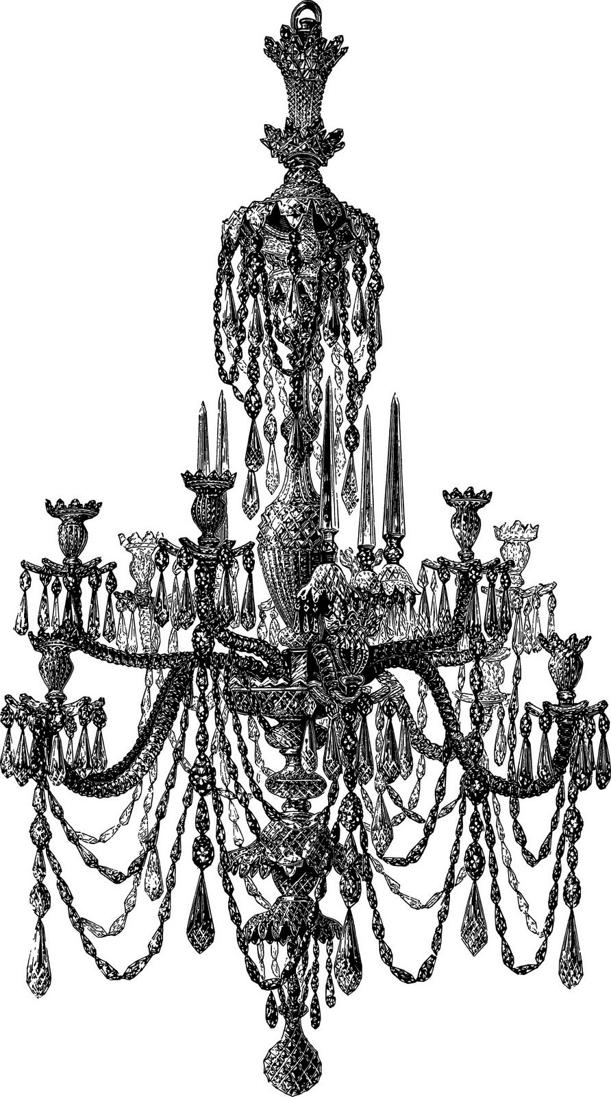 chandelier clipart victorian chandelier