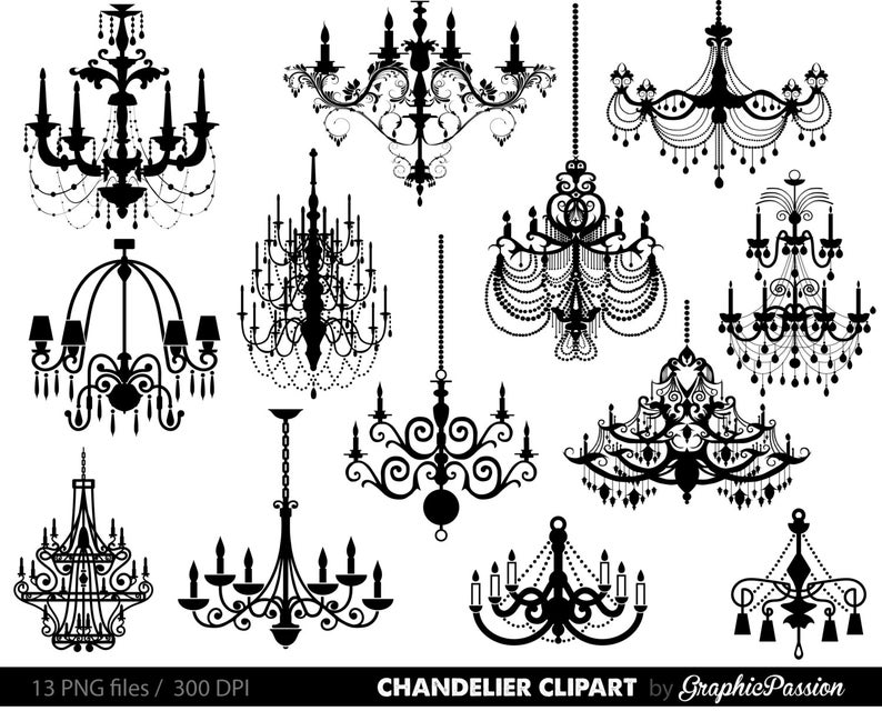 chandelier clipart vintage chandelier