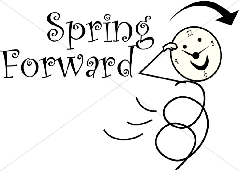 Spring clipground forward daylight. Change clipart ahead