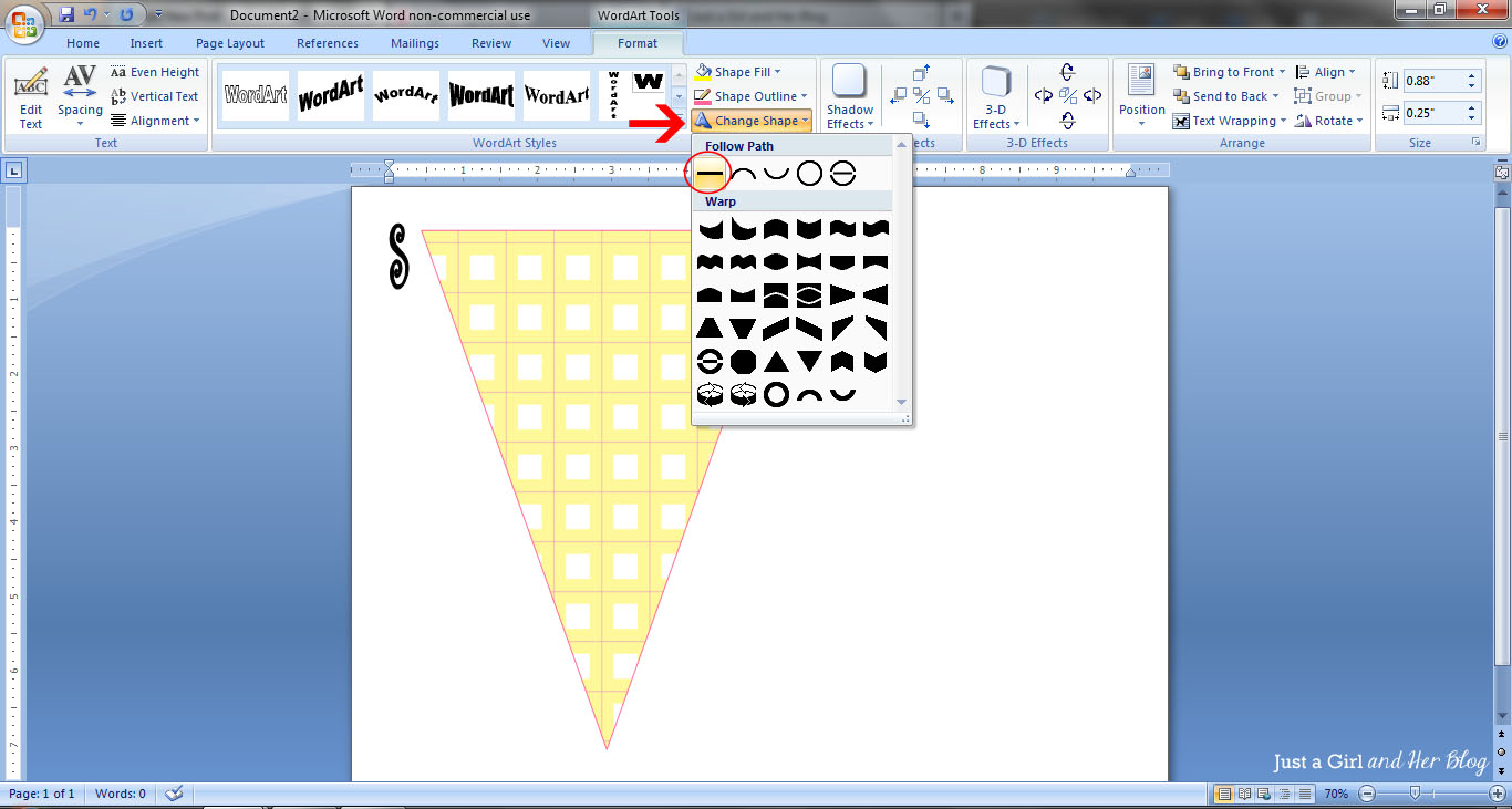 change clipart word