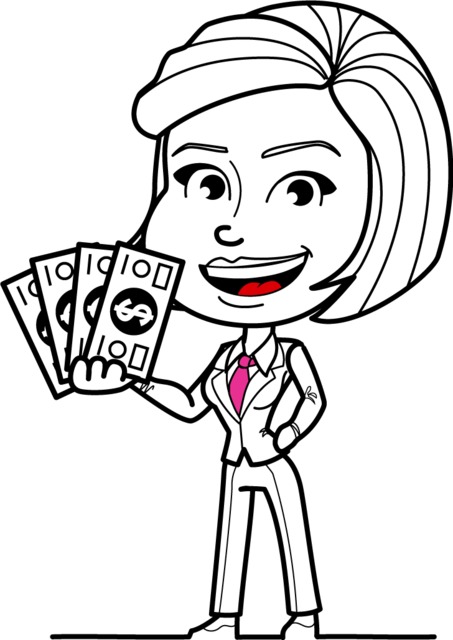character clipart black and white