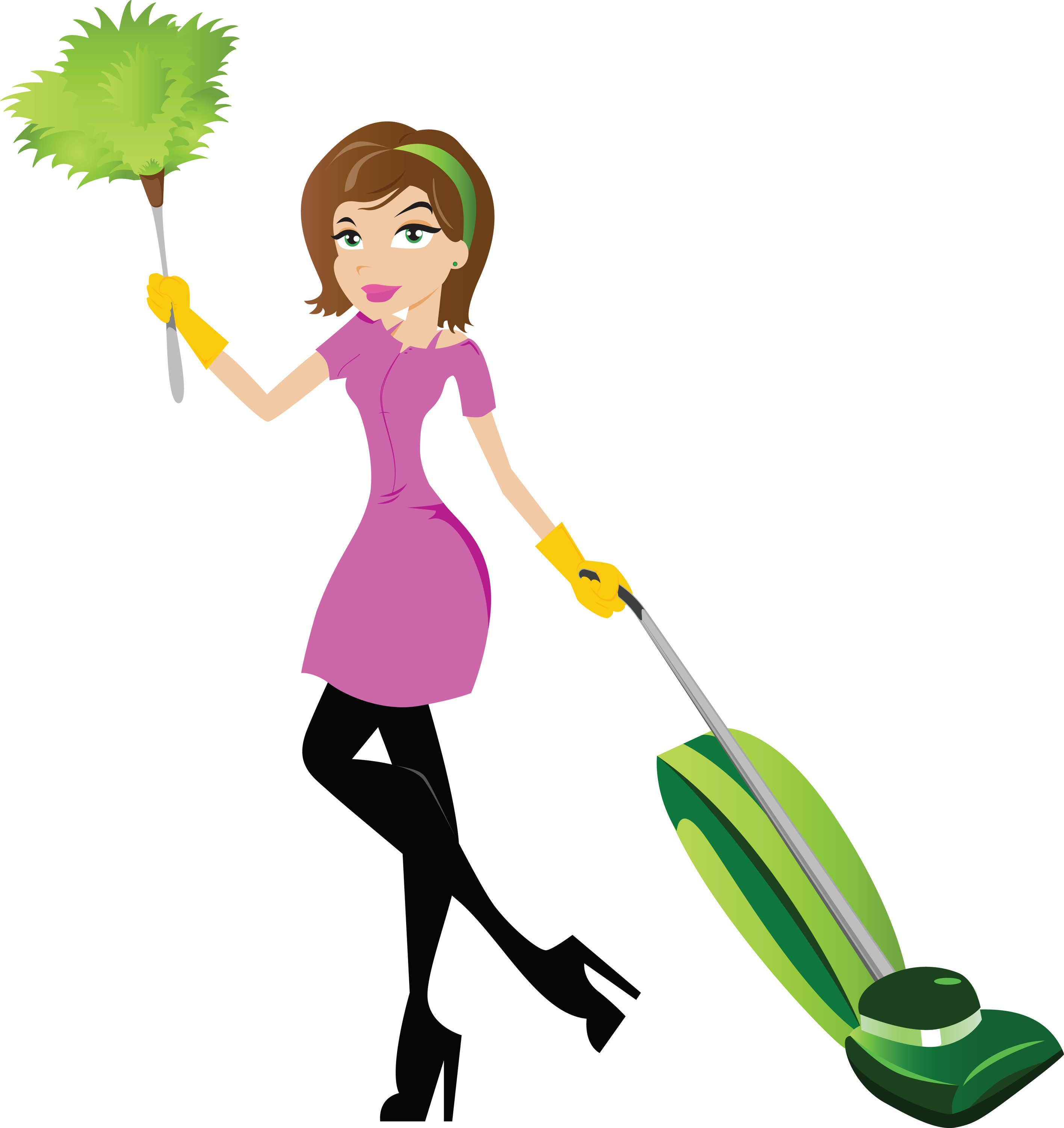 cleaning clipart happy