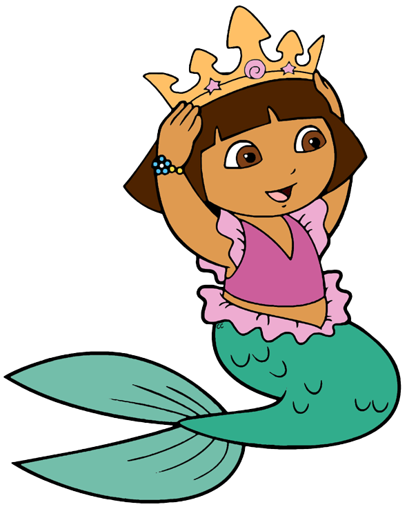 Image dora mermaid png. Clipart backpack animated