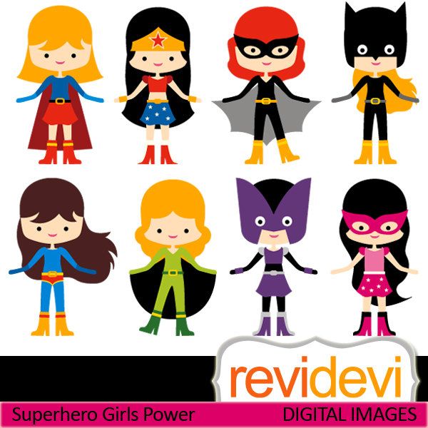 character clipart super heroes