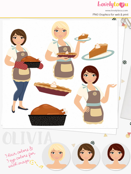 character clipart thanksgiving