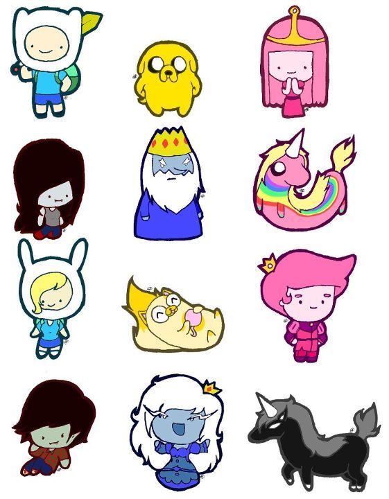 characters clipart adventure time