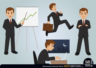 characters clipart business man
