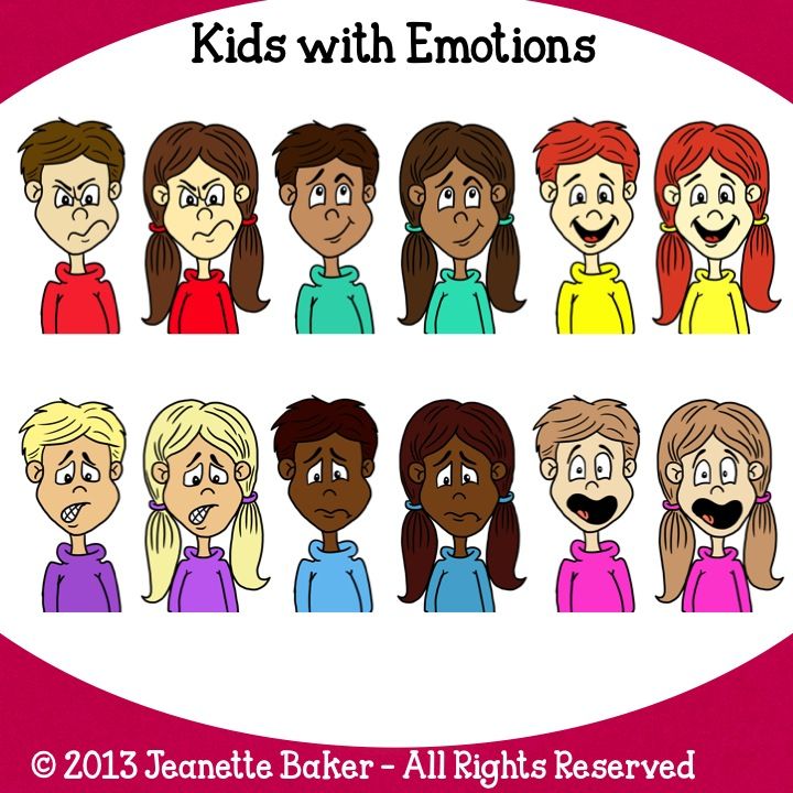 characters clipart emotional development